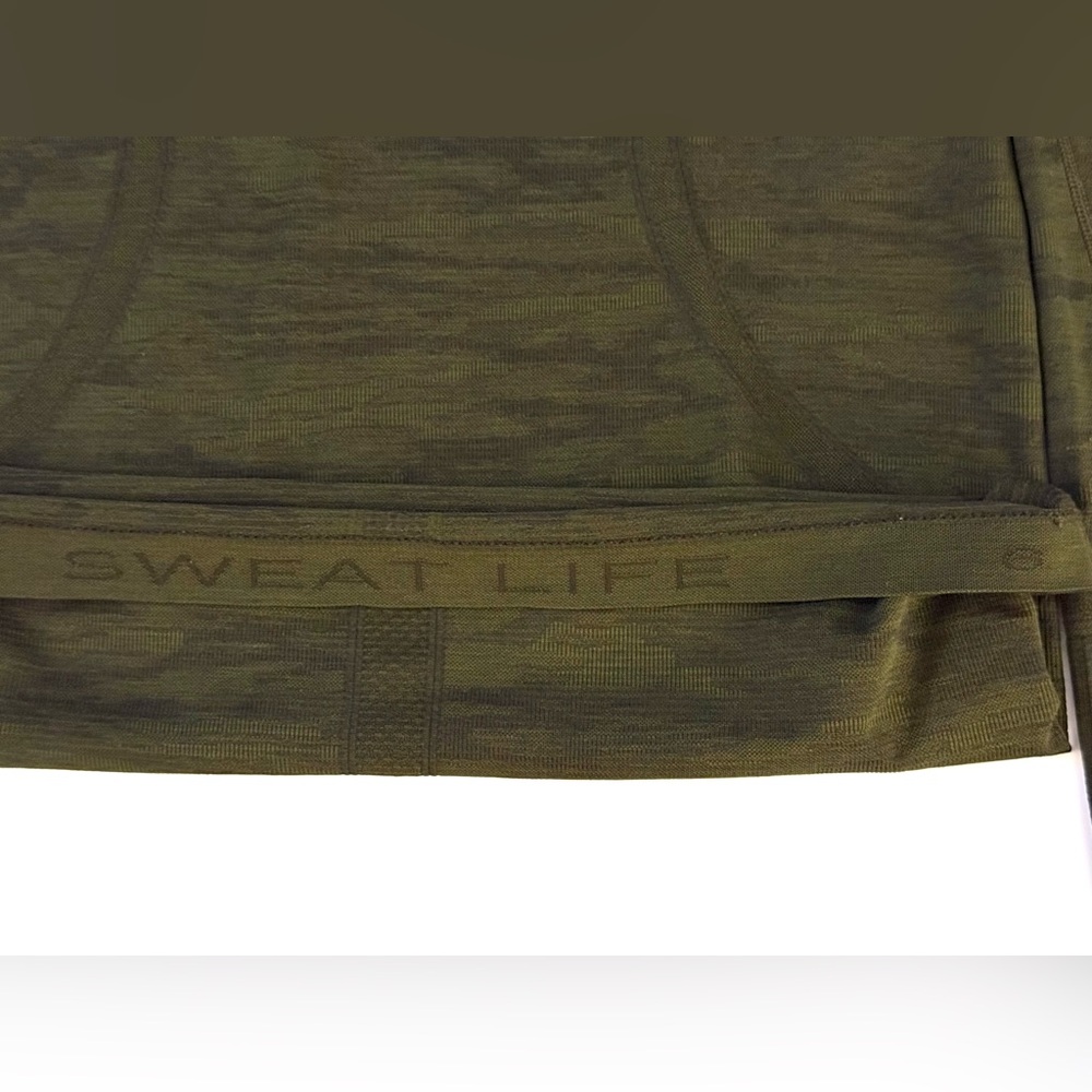 🔥 Lululemon 🍋 Swiftly Tech 2.0 Hip Length Olive Green Long Sleeve Shirt - Picture 3 of 8